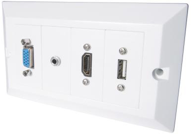 You Recently Viewed FastFlex 3m AV Faceplate Cable Kit - HDMI/VGA/USB A/3.5mm Jack Image