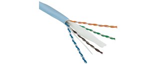Excel Cat6A Cable U/UTP Dca LS0H 500m Reel - Ice Blue