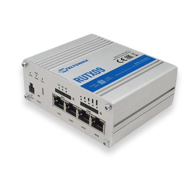 Teltonika RUTX09 LTE-A CAT6 cellular IoT router w/ Dual-SIM