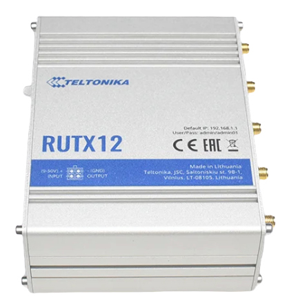 Teltonika RUTX12 Dual LTE Cat6 Industrial Cellular Router