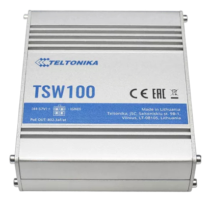 You Recently Viewed Teltonika TSW100 Industrial Unmanaged PoE+ Switch Image