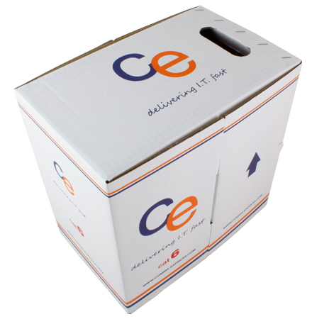 CE Cat6A Screened B2ca U/FTP Cable LSOH Ice Blue 305mt Box