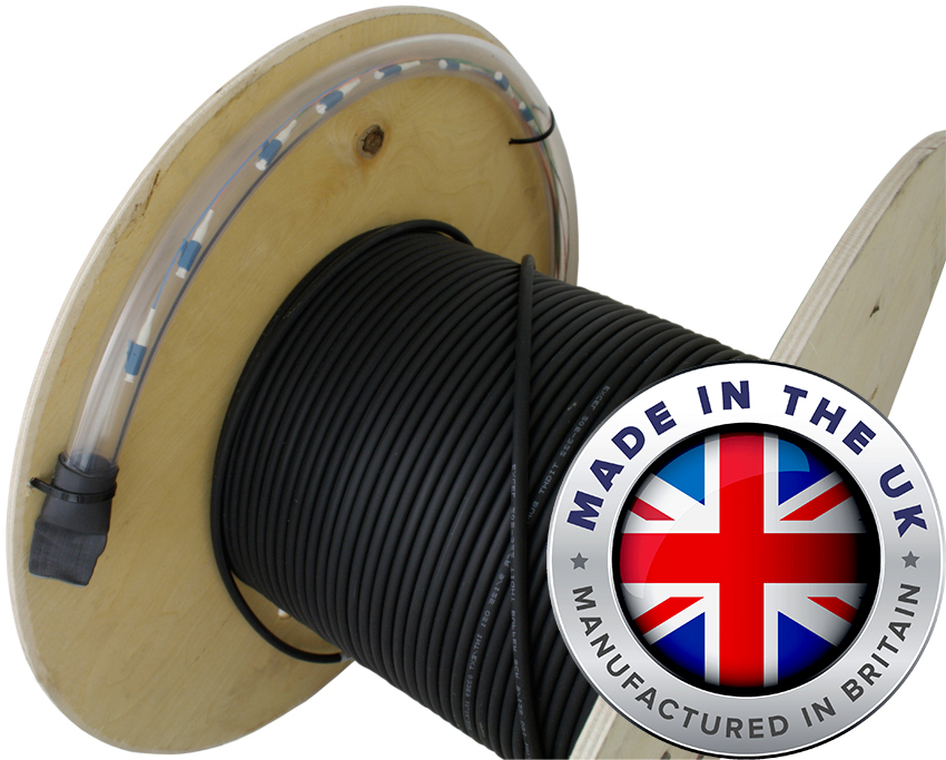 Custom UK Made Multicore Preterminated Fibre Cable