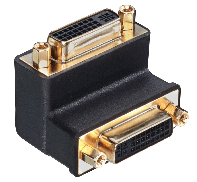 You Recently Viewed Lindy 41251 DVI-I Female to DVI-I Female 90 Degree Adapter Image