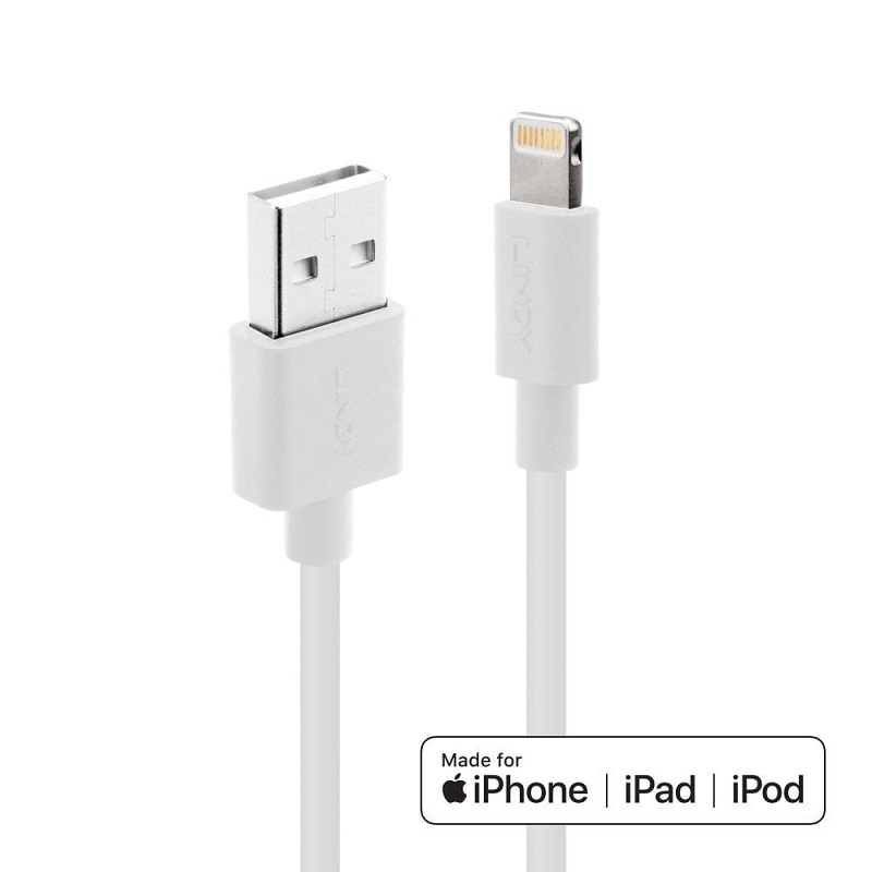 You Recently Viewed Lindy 31327 2m USB to Lightning Cable, White Image