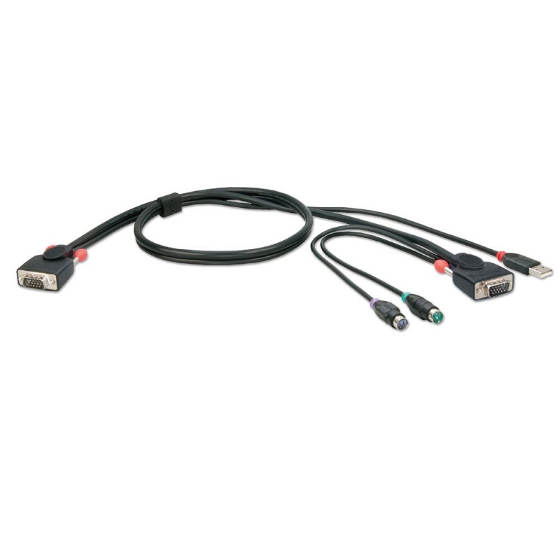 You Recently Viewed Lindy 33774 2m COMBO KVM Cable USB and PS/2 Image