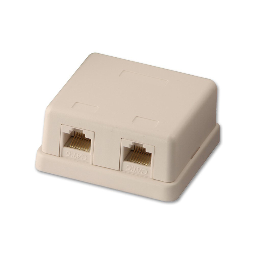 You Recently Viewed Lindy 60576 CAT6 UTP Double RJ-45 Wall Mount Box Image