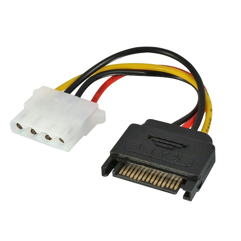 You Recently Viewed Lindy 70396 0.15m SATA Power Connector to LP4 Power Cable Image