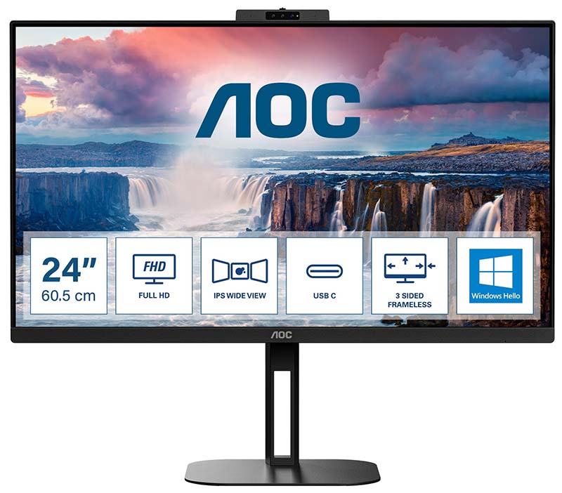 You Recently Viewed AOC V5 24V5CW 23.8in Full HD LED Monitor 1920 X 1080 Pixels Black Image