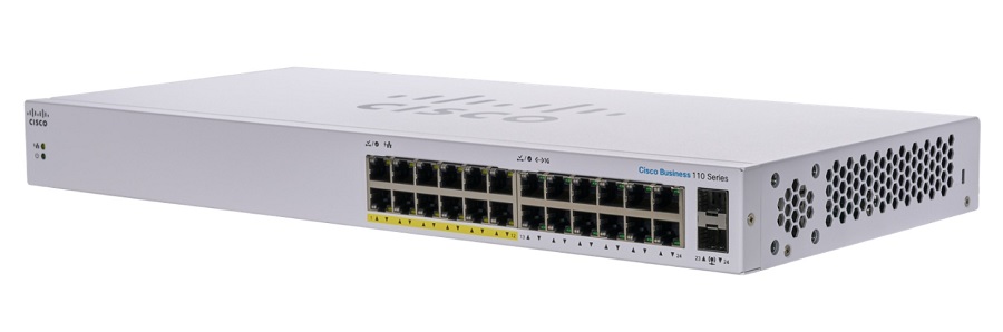 You Recently Viewed Cisco Business 110 CBS110-24PP 24 Ports Unmanaged Switch with 12 ports POE Image