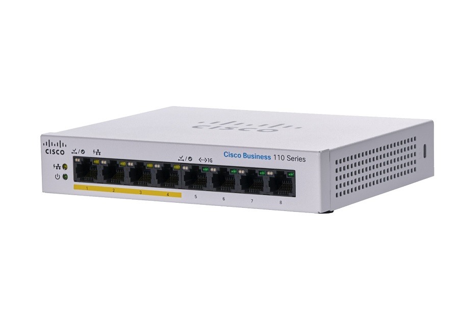 You Recently Viewed Cisco Business 110 CBS110-8PP-D 8 Ports Layer 2 PoE Switch - 32 W PoE Budget Image