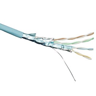 Excel Cat6A Cable F/FTP S-Foil Dca LS0H 500m Reel - Ice Blue