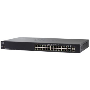 Cisco SF250-24P Smart Managed PoE+ 24 Port Ethernet Switch