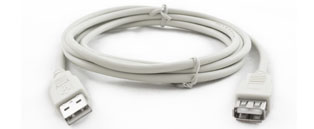 USB2 A Male - A Female Extension Lead