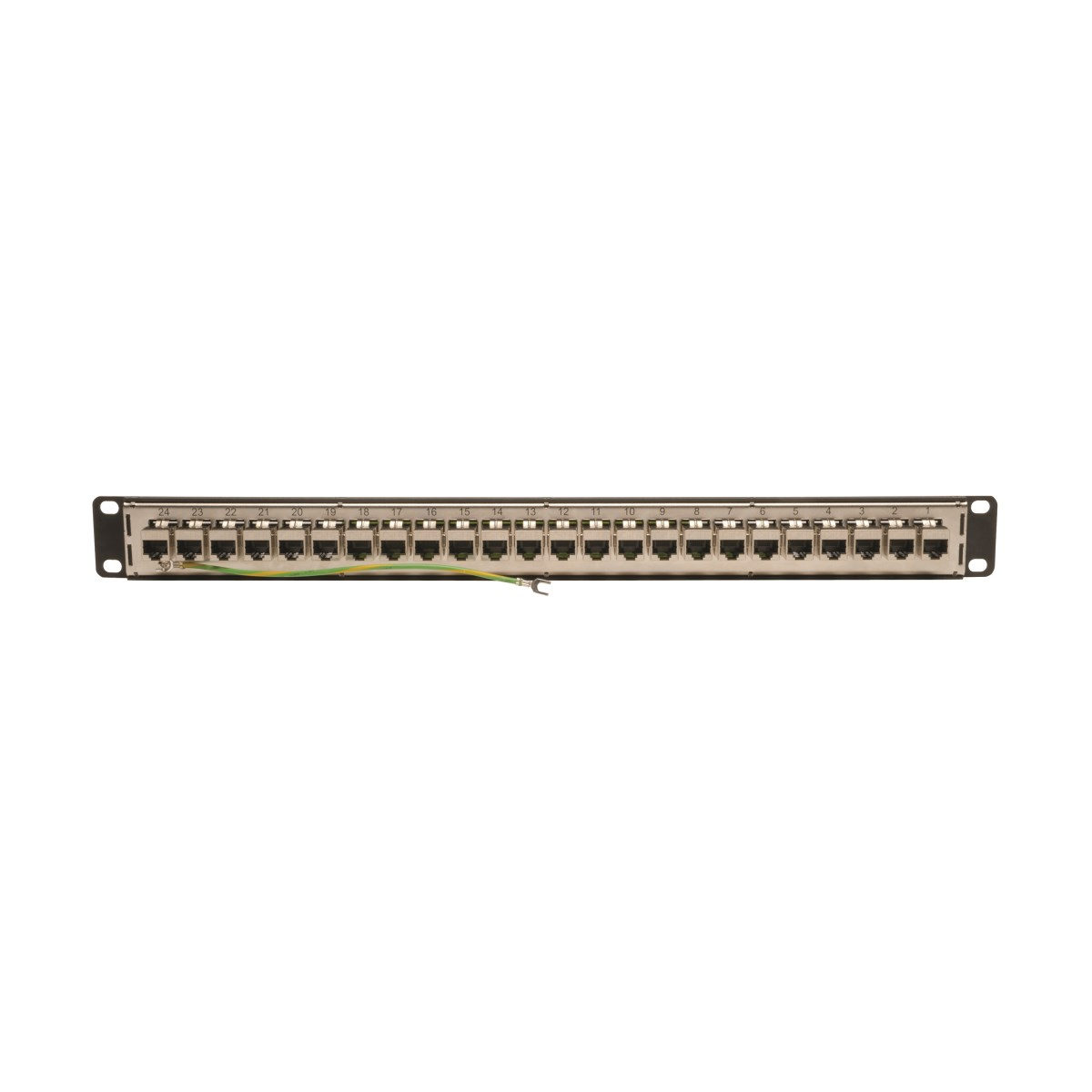 Eaton N254-024-SH 24-Port 1U Rack-Mount STP Shielded Cat6 /Cat5 Feedthrough Patch Panel