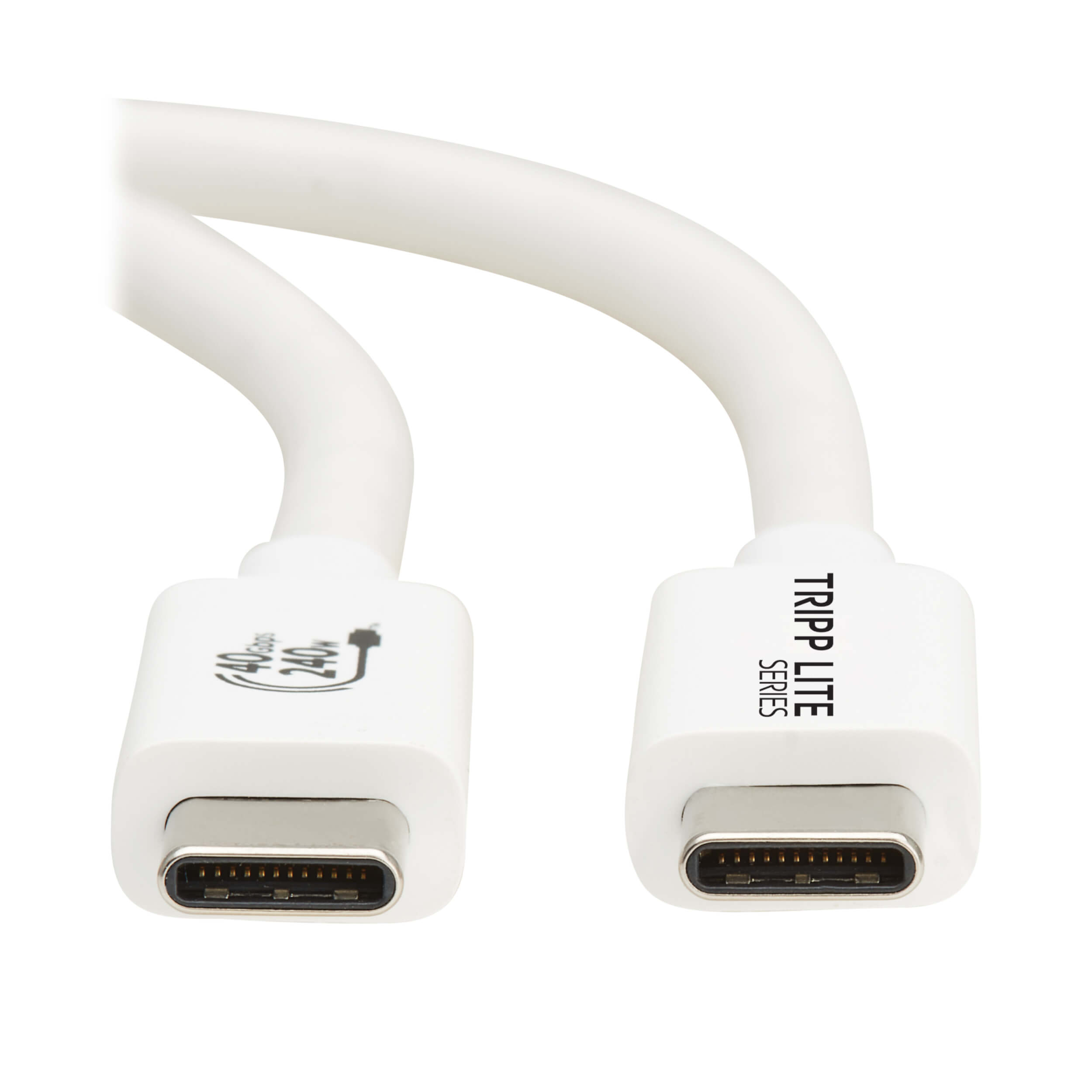 Eaton U521-1P0M-WH Tripp Lite series USB4 40Gbps Cable - USB-C, 240W PD Charging, WT, 1 m