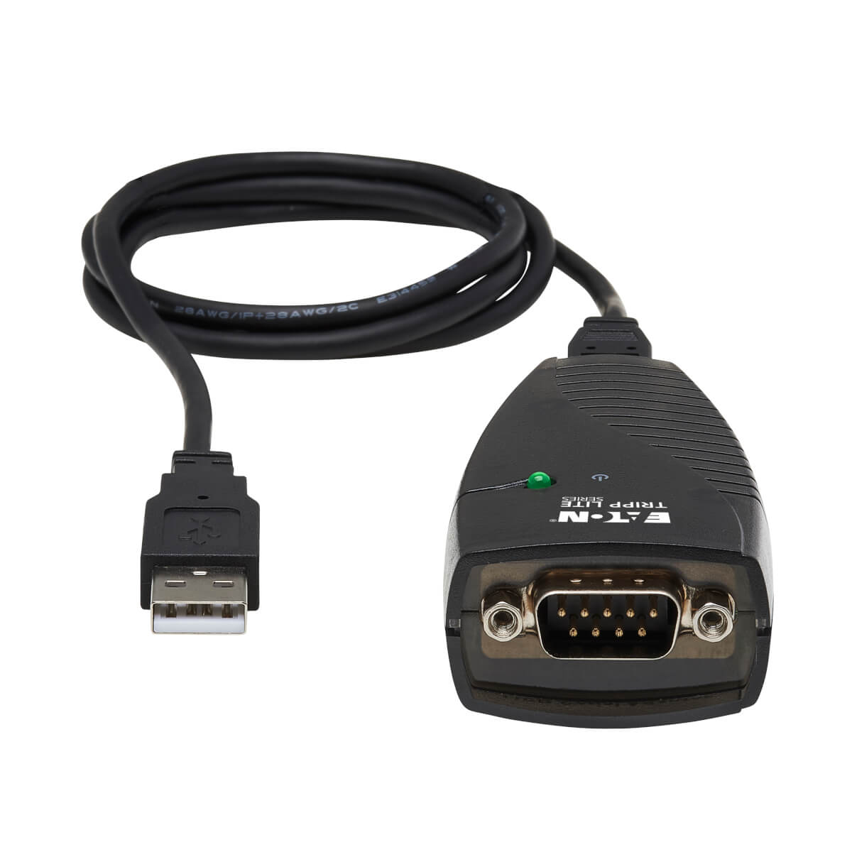 Eaton USA-19HS Keyspan USB to Serial Adapter - USB-A Male to DB9 RS232 Male, 3 ft.