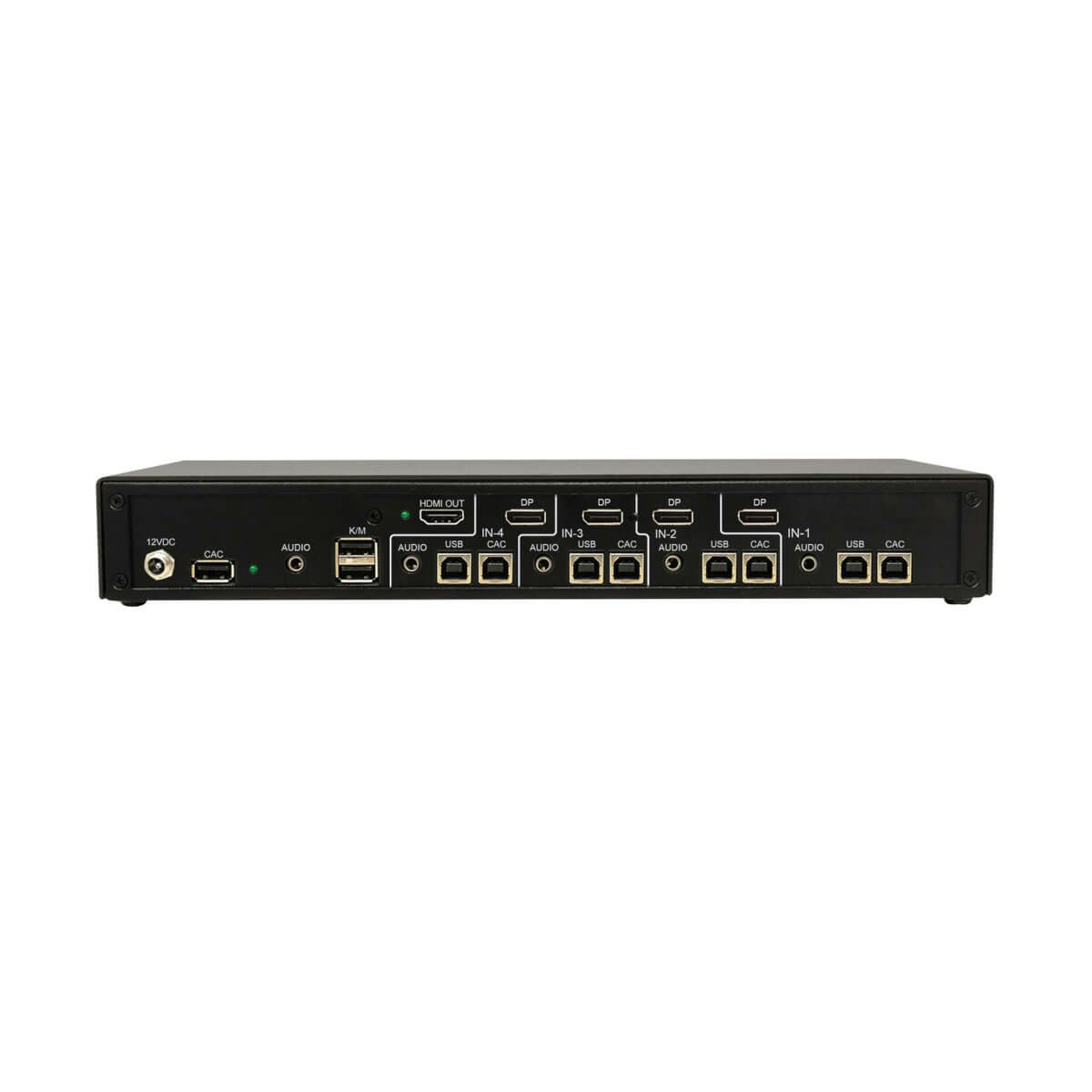 Eaton B002-HD1AC4-N4 Secure NIAP KVM Switch, HDMI to Displayport, 4-Port, Audio