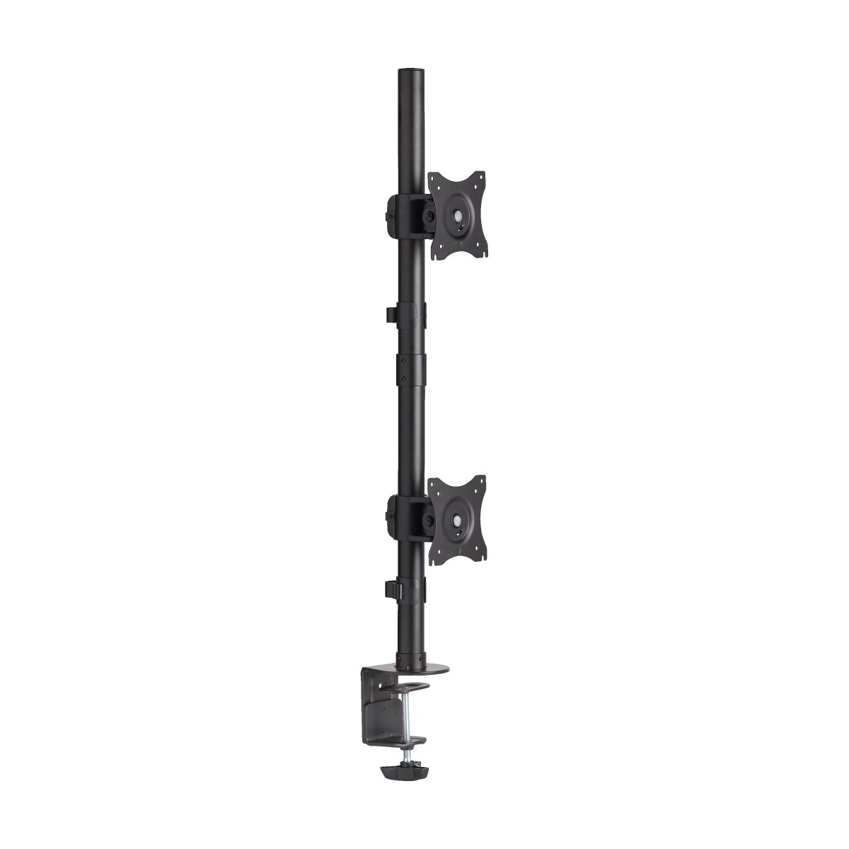 Eaton DDR1527SDC Dual Vertical Flat-Screen Desk Stand/Clamp Mount,15 Inch. to 27 Inch.Displays