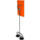 Floor Tile / Panel Lifter Orange Acrylic Wall Bracket