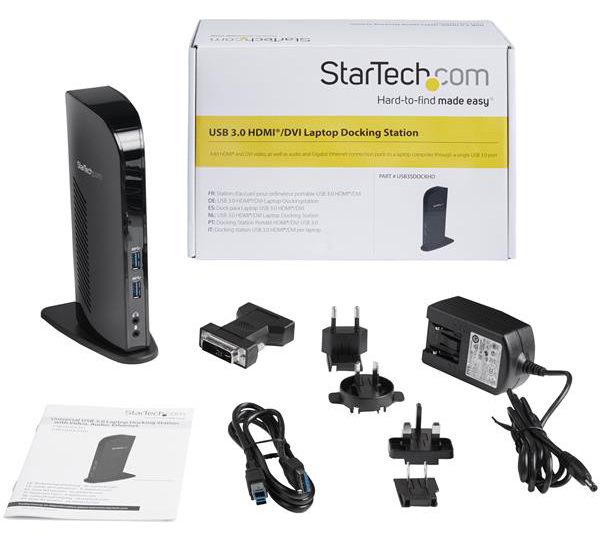 StarTech Dual Monitor USB 3.0 Dock Station w/ HDMI/DVI