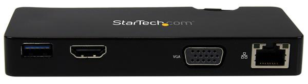 StarTech Travel Laptop Dock Station HDMI or VGA - USB 3.0
