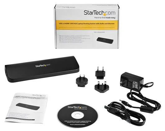 StarTech Dual-Monitor USB 3.0 Dock Station w/ HDMI & DVI/VGA