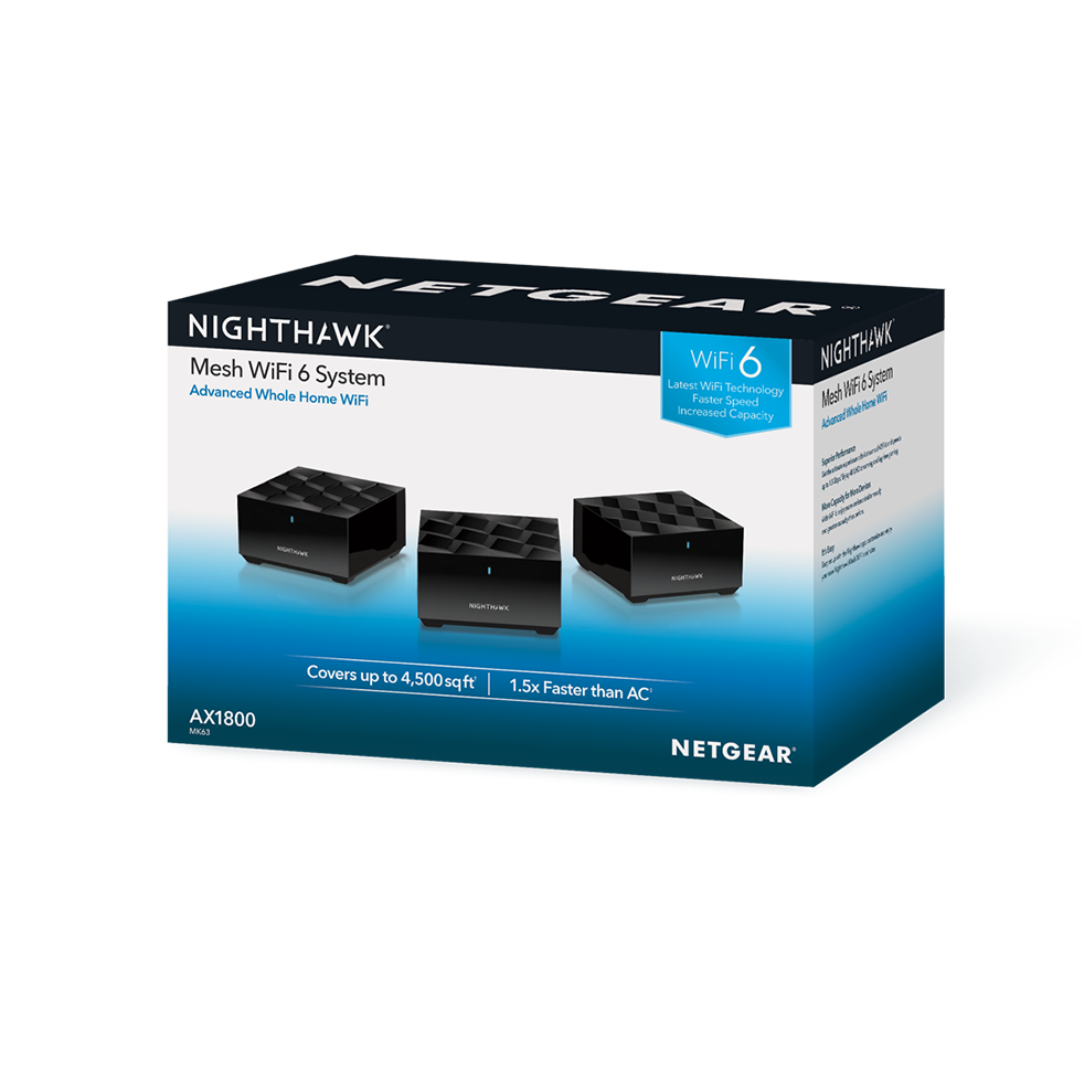 Netgear MK63 Nighthawk Mesh Wi-Fi 6 System