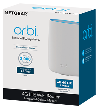 Netgear LBR20 Orbi Tri-Band WiFi Router