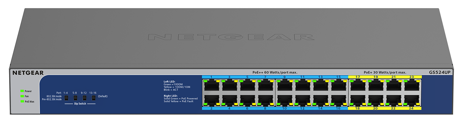 Netgear GS524UP 24-Port GE Unmanaged PoE Switch