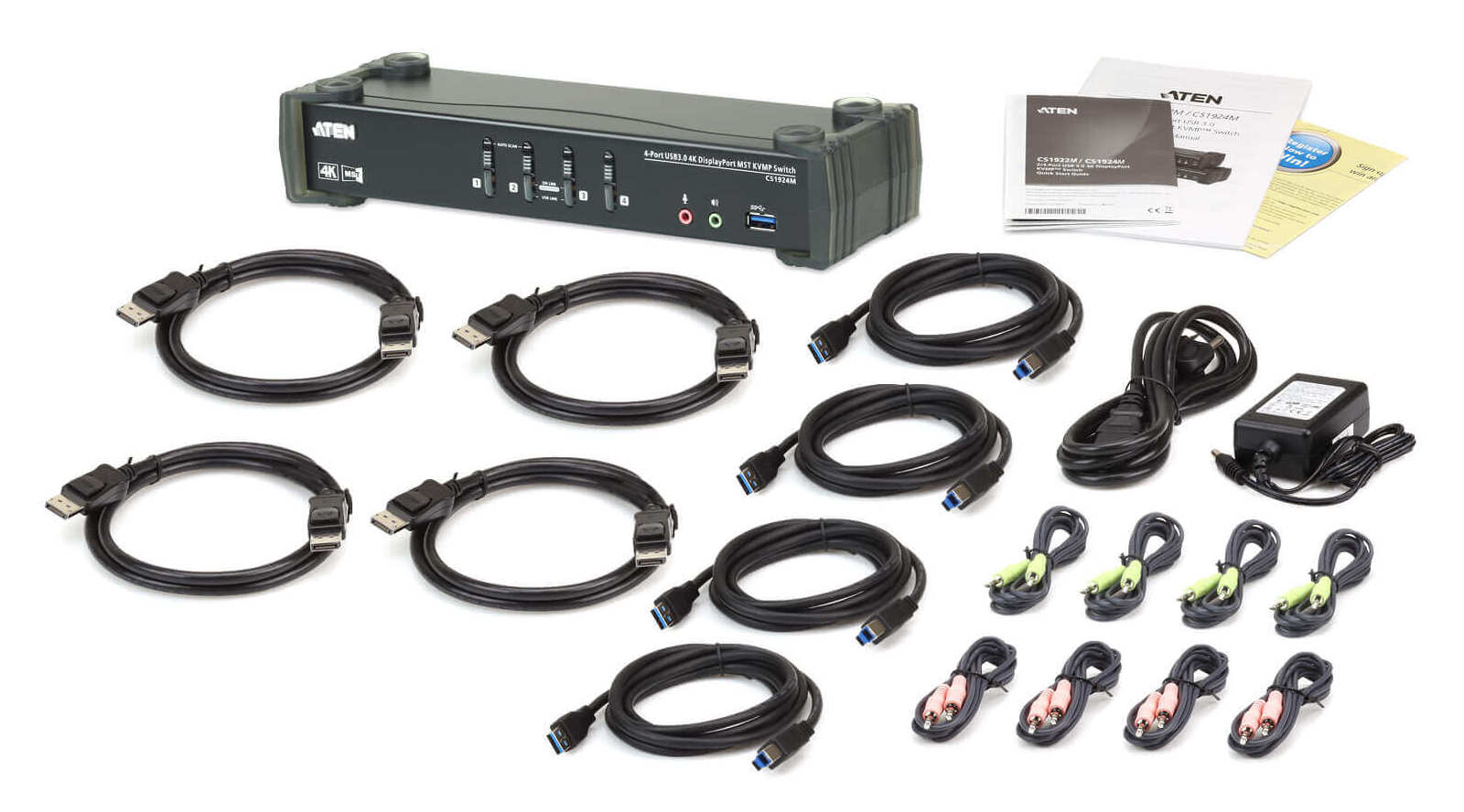 Aten CS1924M 4-Port USB3.0 4K DisplayPort KVMP Switch