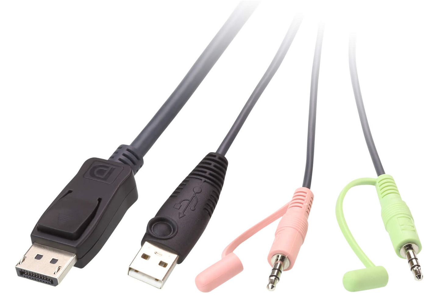 Aten CS22DP 2-Port USB DisplayPort Cable KVM Switch