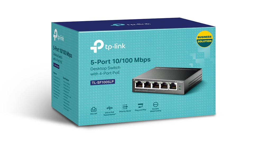 TP-Link TL-SF1005LP 5-Port 10/100Mbps Desktop Switch