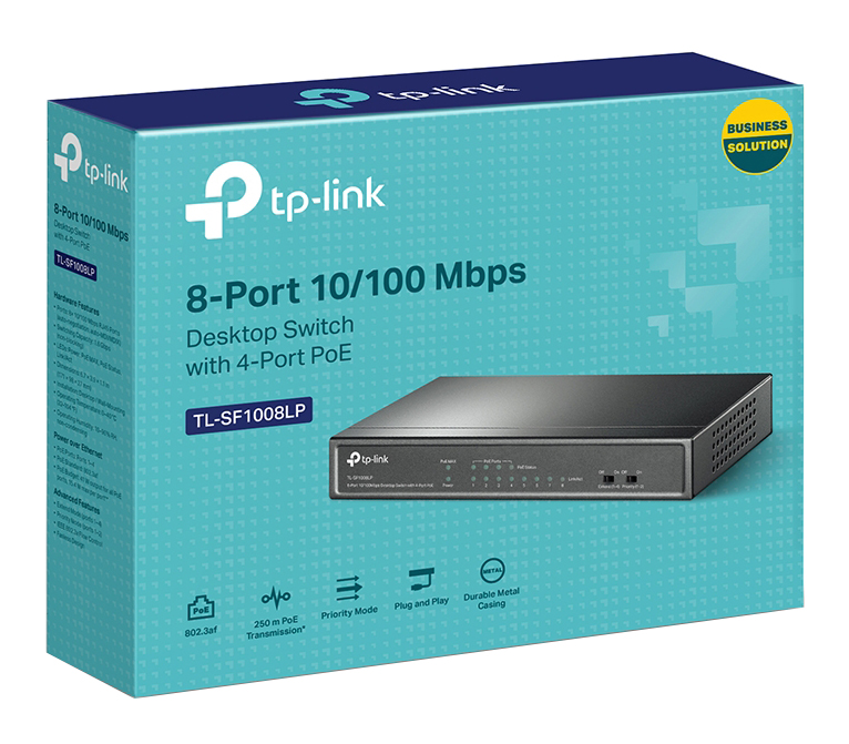 TP-Link TL-SF1008LP 8-Port 10/100Mbps Desktop Switch