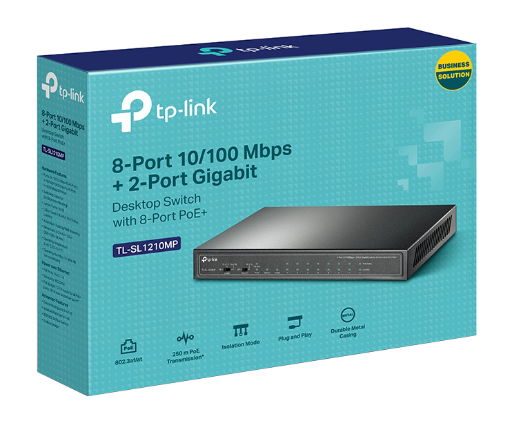 TP-Link TL-SL1210MP 8-Port 10/100Mbps Desktop Switch