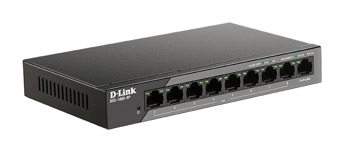 D-Link DSS-100E-9P FE PoE Unmanaged Surveillance Switch