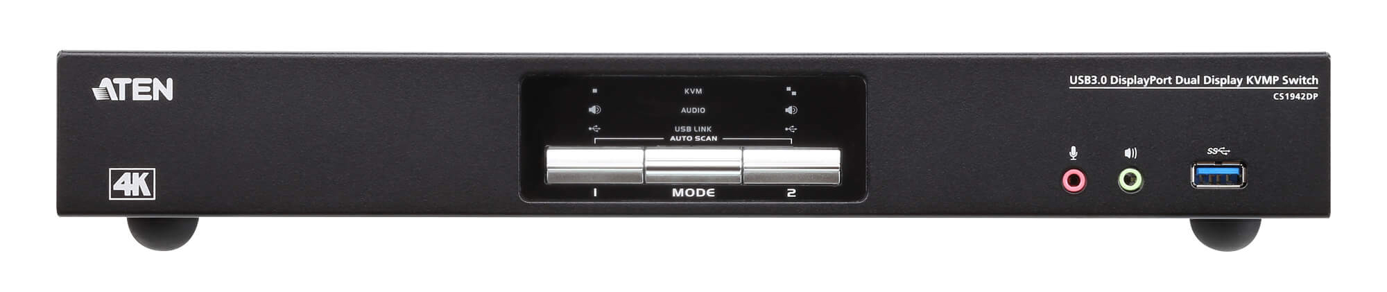 Aten CS1942DP 2-Port USB 3.0 4K DisplayPort Dual Display KVMP Switch