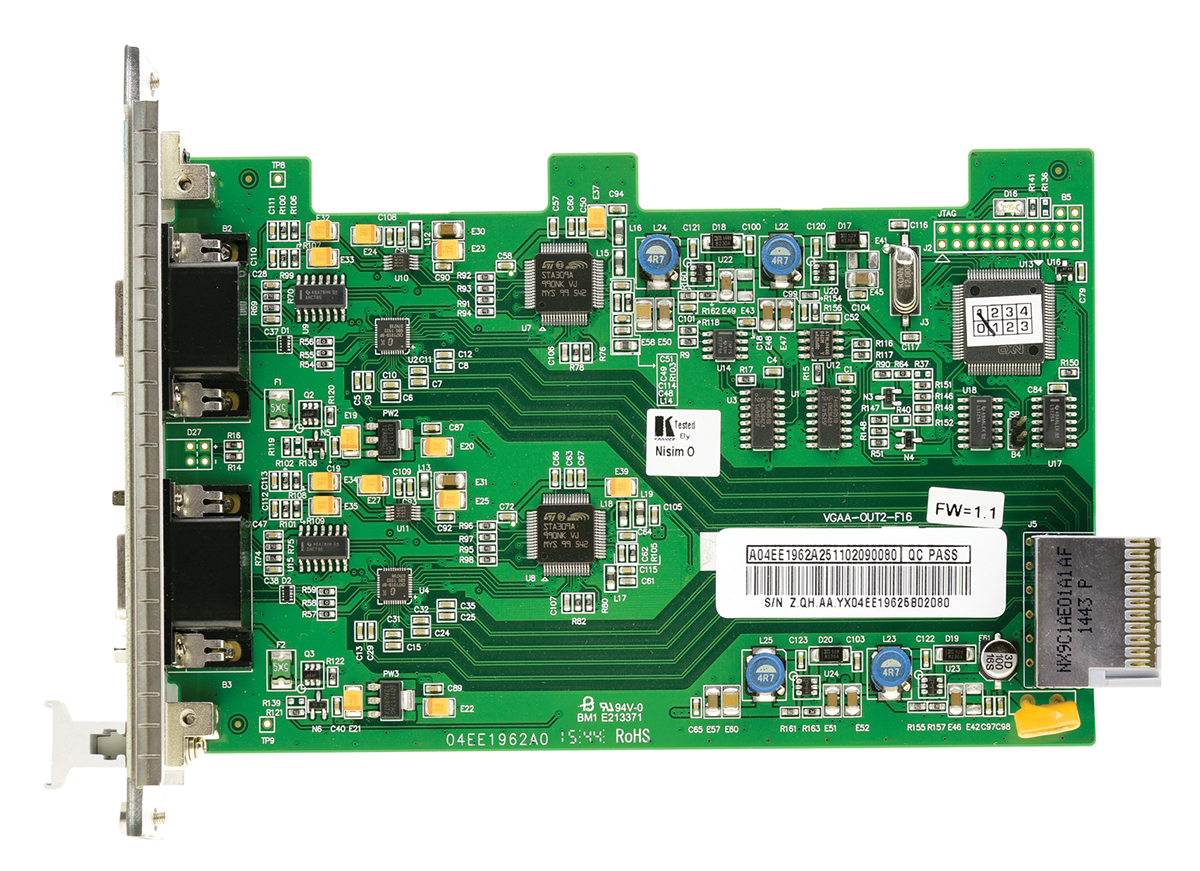 Kramer VGAA-OUT2-F16 2Channel VGA w/Analog Audio Output Card