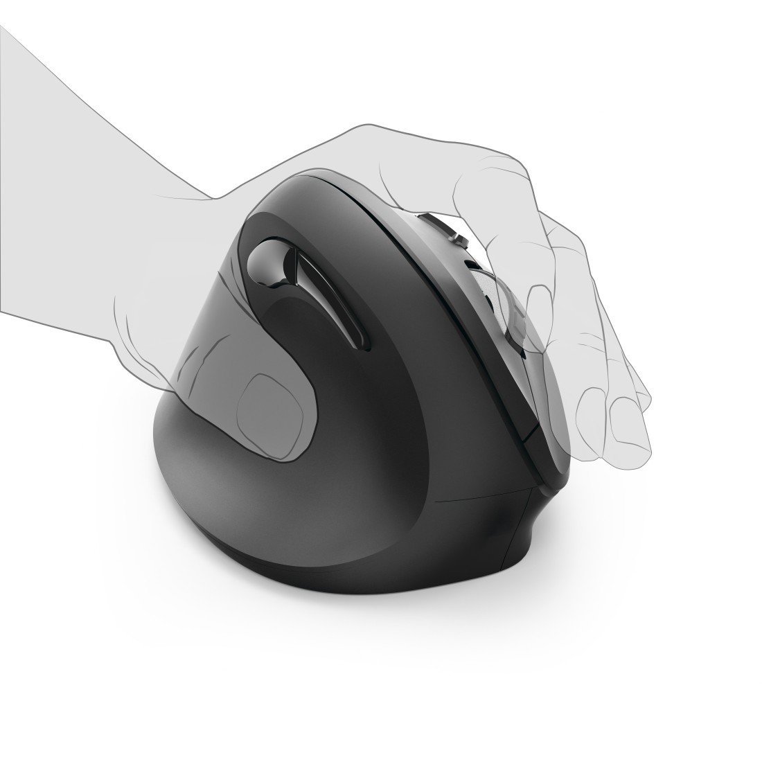 Hama Ergonomic Vertical Left-handed 6-Button Wireless Mouse