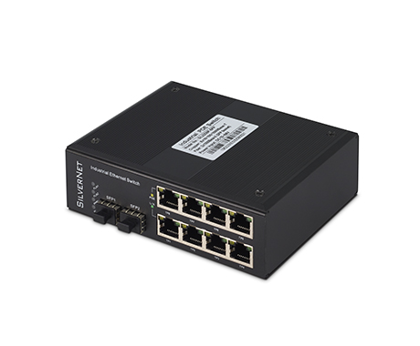 SilverNet SIL3208P-SFP Unmanaged 8 Port PoE+ Network Switch