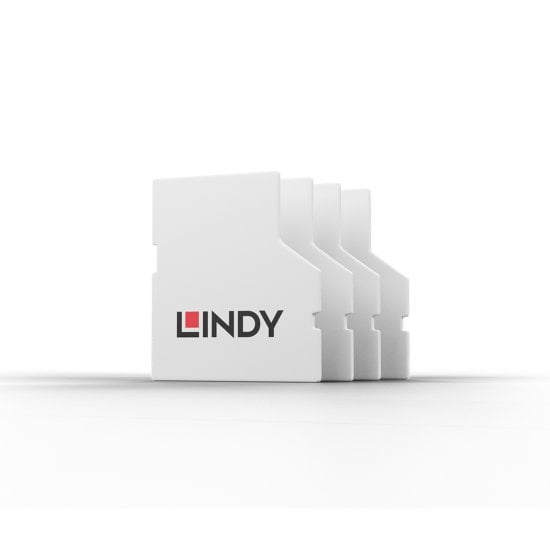 Lindy 40478 SD Port Blockers, With 1 Key - Pack of 4