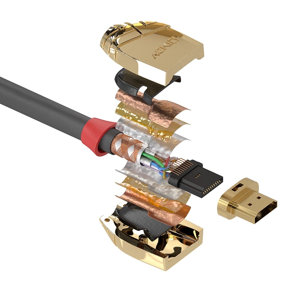 Lindy High Speed HDMI Cable, Gold Line