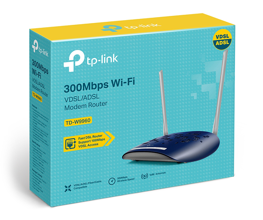 TP-Link TD-W9960 300Mbps Wireless N VDSL/ADSL Modem Router