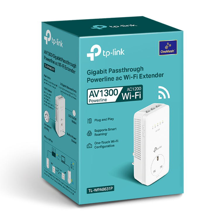 TP-Link TL-WPA8631P AV1300 GB Powerline ac Wi-Fi Extender