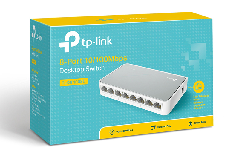 TP-Link TL-SF1008D 8-Port 10/100Mbps Desktop Switch
