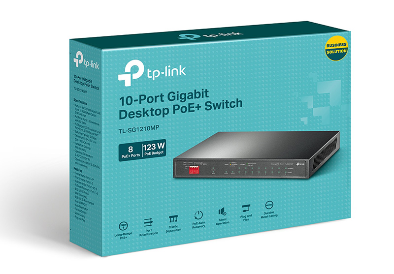 TP-Link TL-SG1210MP 10-Port Gigabit Desktop Switch