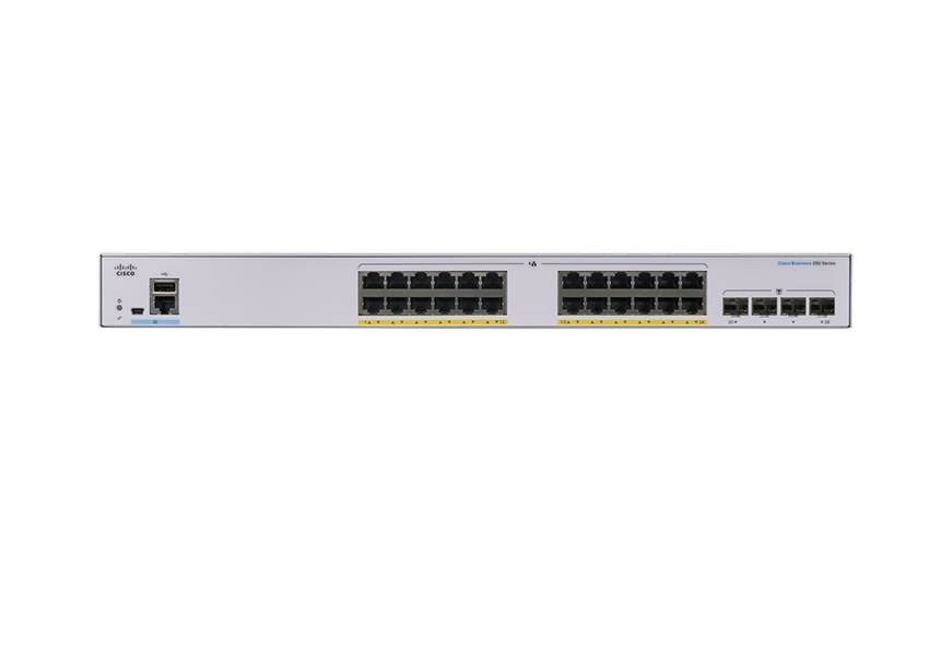 Cisco CBS250-24FP-4G-UK 24-Port L2/L3 Smart Managed GE Switch