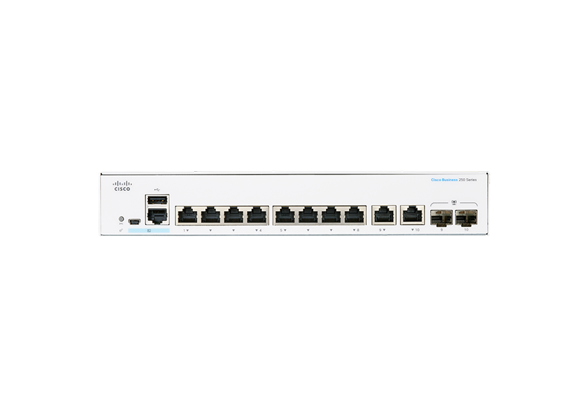 Cisco CBS250-8T-E-2G-UK 8-Port L3 GE Smart Managed Switch