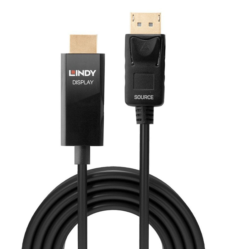 Lindy Active DisplayPort to HDMI Cable with HDR