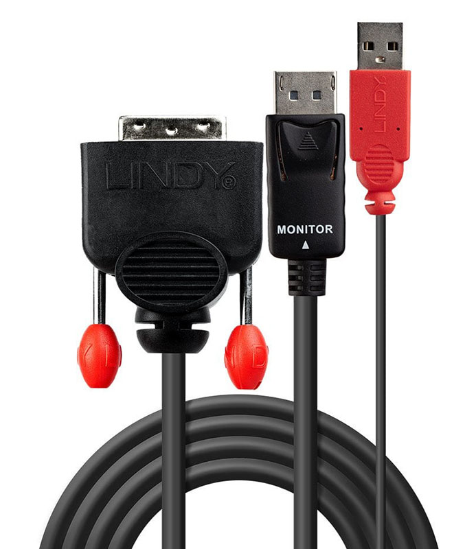 Lindy DVI-D to DP Active Adapter Cable